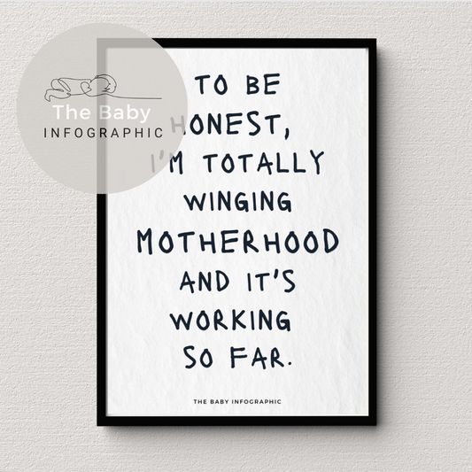 Motherhood Confessional Art - 'Winging it'