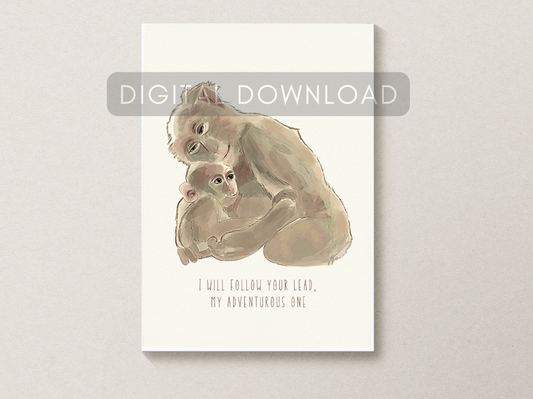 Monkey & Baby - Digital Download